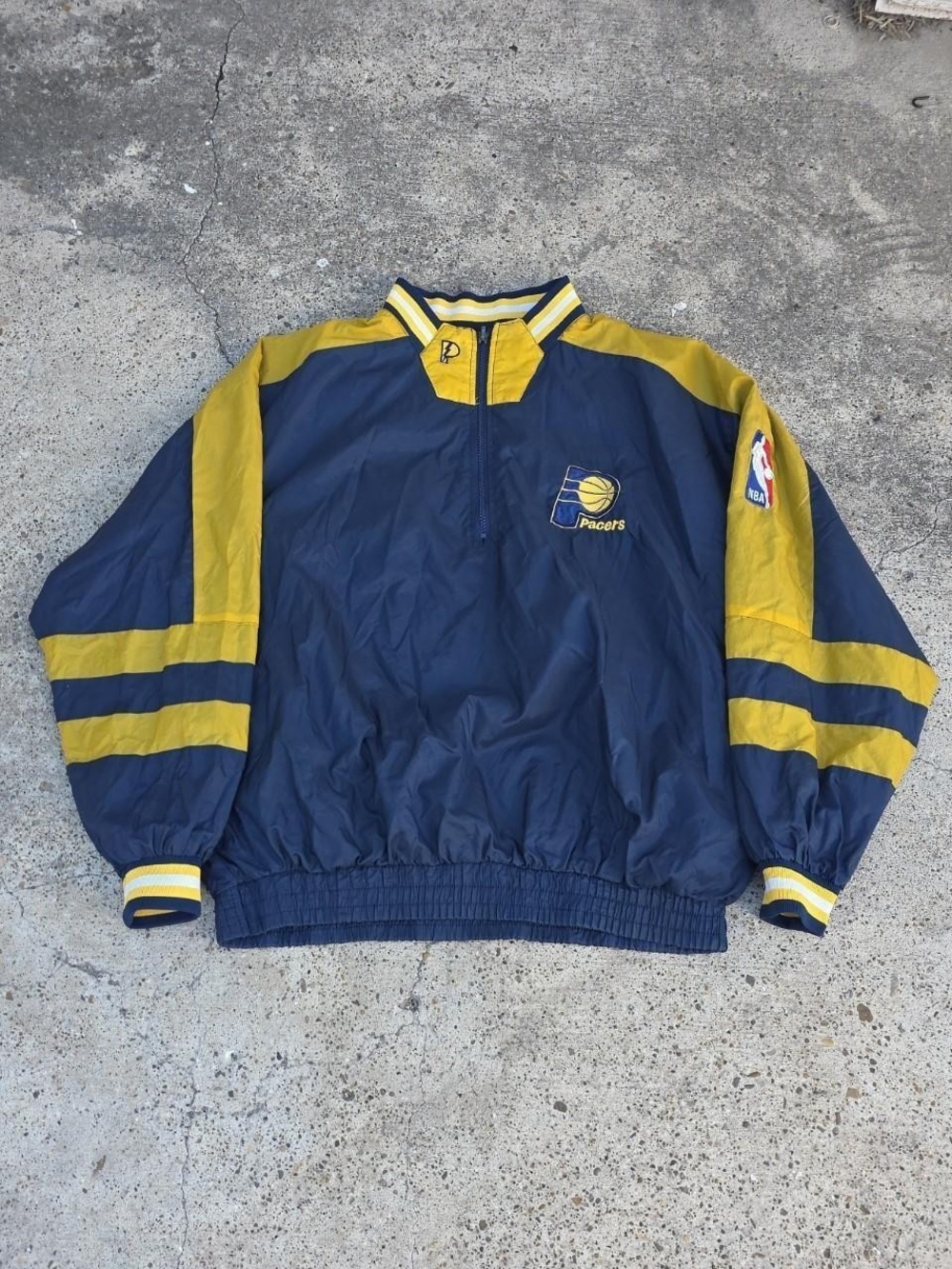 VTG 90’s NBA Pro Player Indiana Pacers Reversible Zip Jacket Men Size XL